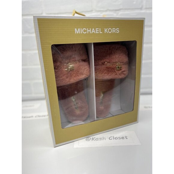 Michael Kors alexis open toe slip on slide sunset rose size 10 - Picture 2 of 4